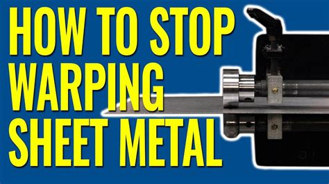 sheet metal warping|how to prevent warping sheet metal.